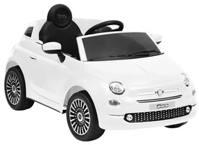 Παιδικό Αυτοκίνητο Ηλεκτρικό Fiat 500 Λευκό - Λευκό