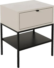 Κομοδίνο Melis Megapap χρώμα sandstone 45x35x56,4εκ.