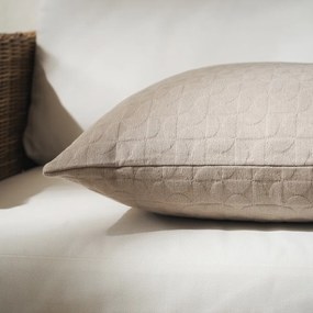 Μαξιλαροθήκη 50x50cm GOFIS HOME  Eliena Warm Beige 402/06