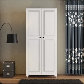 Stewehome Ντουλάπα με 2 πόρτες και κρεμάστρα 79x45x45 cm