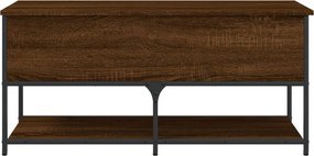 vidaXL Παγκάκι Αποθήκευσης Καφέ Δρυς 100x42,5x47 εκ. από Επεξ. Ξύλο
