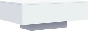 vidaXL Τραπεζάκι Σαλονιού με Φώτα LED Λευκό 85x55x31 εκ.