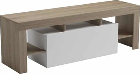Έπιπλο τηλεόρασης Liner sonoma-λευκό 150x40x50εκ