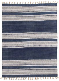 Χαλί Lotus Cotton Kilim 035 Beige-Dark Blue Royal Carpet 140X200cm