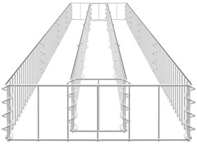 vidaXL Συρματοκιβώτιο-Γλάστρα Υπερυψωμένη 360x30x10 εκ. Γαλβ. Χάλυβας