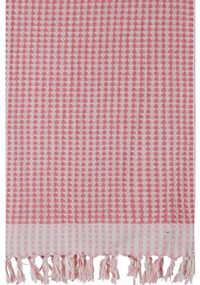 Πετσέτα Θαλάσσης - Παρεό Zelda 14 Ecru-Pink Kentia Beach 80x160cm 100% Βαμβάκι