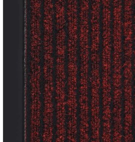 vidaXL Πατάκι Εισόδου Ριγέ Κόκκινο 60 x 80 εκ.