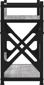 vidaXL Βάση Εκτυπωτή 2 Επιπέδων Γκρι Sonoma 40x20x40 εκ Επεξ. Ξύλο