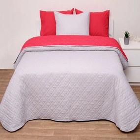 Κουβερλί 5100 Red-Grey Viopros Μονό 160x240cm Microfiber