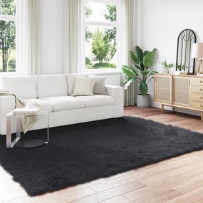vidaXL Χαλί από τεχνητό πρόβειο δέρμα TAFALLA Μαύρο 240 x 340 εκ.