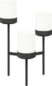 vidaXL Βάση Λουλουδιών Λευκό 54 x 49 x 81 εκ Πολυπροπυλένιο και Ατσάλι