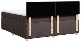 ΚΡΕΒΑΤΙ BOXSPRING ΜΕ ΣΤΡΩΜΑ ΣΚΟΥΡΟ ΚΑΦΕ 200X200 ΕΚ. ΥΦΑΣΜΑΤΙΝΟ 3286804