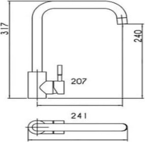 Tema 67004 N Black Matt – Μπαταρία Κουζίνας
