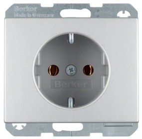 Πρίζα Σούκο Αλουμίνιο Berker K.5 41157003 Hager-41157003-Αλουμίνιο 41157003