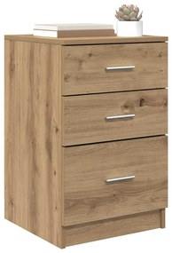 vidaXL Κομοδίνο artisan δρυς 40 x 40 x 63 εκ. Επεξεργασμένο ξύλο