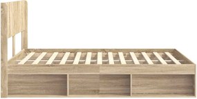 vidaXL Καλάθι με αποθήκη και κεφαλάρι Sonoma Δρυς 150 x 200 cm