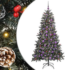 vidaXL Τεχνητό Χριστουγεννιάτικο Δέντρο με 300 LED Πράσινο 180 cm