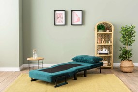 Πολυθρόνα-Κρεβάτι Πετρόλ Πράσινο SENTO SINGLE 75x50x75