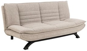Καναπές κρεβάτι Oakland 339, Αριθμός θέσεων: 4, Beige, 91x196x98cm, 42 kg, Πόδια: Μέταλλο, Ξύλο: Πεύκο | Epipla1.gr
