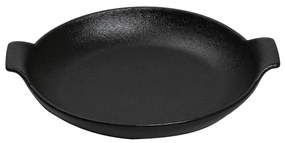 LAVA ΣΑΓΑΝΑΚΙ ΣΤΡΟΓΓ. STONEWARE ΜΑΥΡΟ 20.5χ17χ5.2ΕΚ. - ESPIEL - NOL114K2