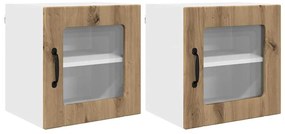 vidaXL Ντουλάπα Κουζίνας Lucca 2 pcs Artisan Δρυς 40 x 31 x 40 εκ.