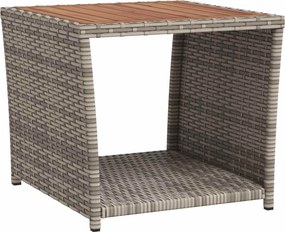 vidaXL Σετ Ξαπλώστρας Κήπου 2 τμχ. Grey and Navy Blue 45 x 45 x 40 cm
