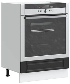 Ντουλάπι φούρνου Porto Μαύρο Επεξεργασμένο ξύλο