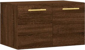 vidaXL Ντουλάπι Τοίχου Καφέ Δρυς 60x36,5x35 εκ. Επεξεργασμένο Ξύλο