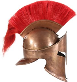 vidaXL Κράνος Πολεμιστή Αρχαιοελληνικό Ρέπλικα Αντικέ Χρώμα Χαλκού