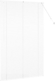 vidaXL Βενετσιάνικες Ρόδες Λευκό 175 x 115 εκ Αλουμίνιο