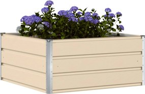 vidaXL Γλάστρα Ελεφαντόδοντο 100 x 100 x 45 cm Ατσάλι