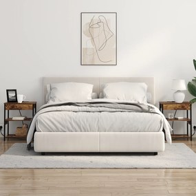 vidaXL Κομοδίνο Καπνιστή δρυς 41 x 31 x 51 εκ. Επεξεργασμένο ξύλο