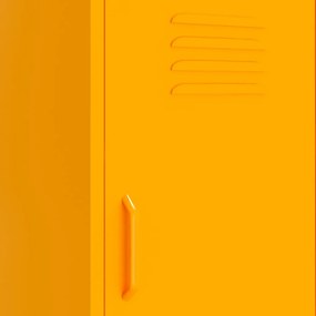 vidaXL Ντουλάπι Αποθήκευσης Μουσταρδί 42,5x35x101,5 εκ. από Ατσάλι