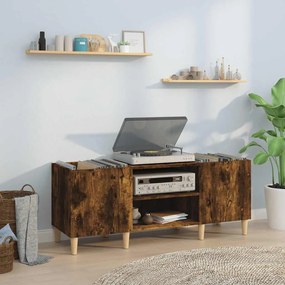 Δισκοθήκη Καπνιστή Δρυς 121x38x48 εκ. από Επεξεργασμένο Ξύλο