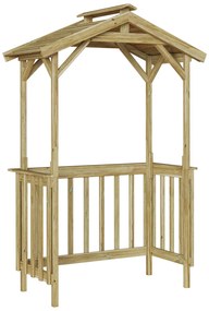 vidaXL Στέγαστρο μπάρμπεκιου Καφέ 133.5 x 63 x 200 εκ.