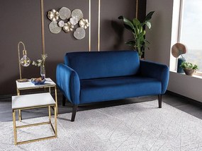 Καναπές ELSA 145x75x80cm velvet navy Bluvel 86 / wenge DIOMMI ELSAVGW