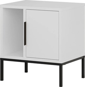 Κομοδίνο Λευκό DUDRO 45x35x50