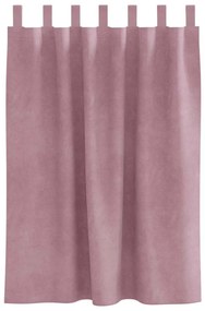 vidaXL Κουρτίνες με κουρτίνες 2 pcs Σκούρο Ροζ 140 x 140 cm Βελούδο