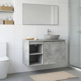 vidaXL Ντουλάπι Μπάνιου Γκρι Σκυροδέματος 30 x 35 x 50 εκ.