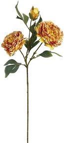 Τεχνητό Λουλούδι Παιώνια 00-10000-0 71cm Yellow Marhome Πλαστικό, Ύφασμα