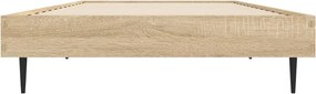 vidaXL Πλαίσιο Κρεβατιού Χωρ. Στρώμα Sonoma Δρυς 75x190εκ Επεξ. Ξύλο