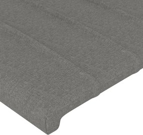 vidaXL Κεφαλάρια Σκ. Γκρι 200x5x78/88 εκ. Ύφασμα