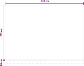 vidaXL Αναδιπλούμενη τέντα Άμμος 4,5 x 3 μ
