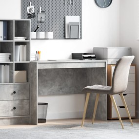 vidaXL Γραφείο Γραφής Γκρι τσιμέντου MDF 100 x 50 x 76 εκ.