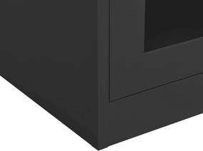vidaXL Ντουλάπα Γραφείου 90 x 40 x 70 εκ. Ανθρακί Ατσάλινη