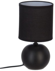 Table lamp PWL-1210 E14 60W ceramic black D13x25cm 13x13x25 εκ.