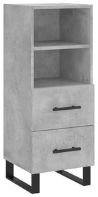 vidaXL Ντουλάπι Γκρι Σκυροδέματος 34,5x34x90 εκ. Επεξεργασμένο Ξύλο