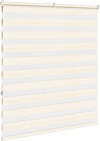 vidaXL Ζέβρα τυφλή μπεζ μάρμαρο Πλάτος υφάσματος 125,9 εκ. Πολυεστέρας