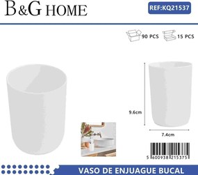 Θήκες οδοντόβουρτσας πλαστικές σε σετ 5Χ - White - 21537