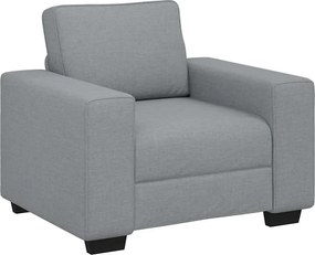 vidaXL Πολυθρόνα Ανοιχτό Γκρι 100 x 77 x 82 εκ. Ύφασμα